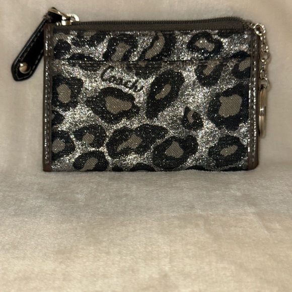 Coach Metallic Leopard Print Wallet - Picture 2 of 5